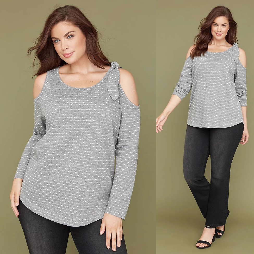 250斤 欧美特大码女秋胖mm中长款宽松遮臀薄冷肩宽松卫衣P4包邮