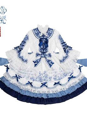 实体店现货·摇篮曲梨园梦瓷正腰dress全新LULLABY
