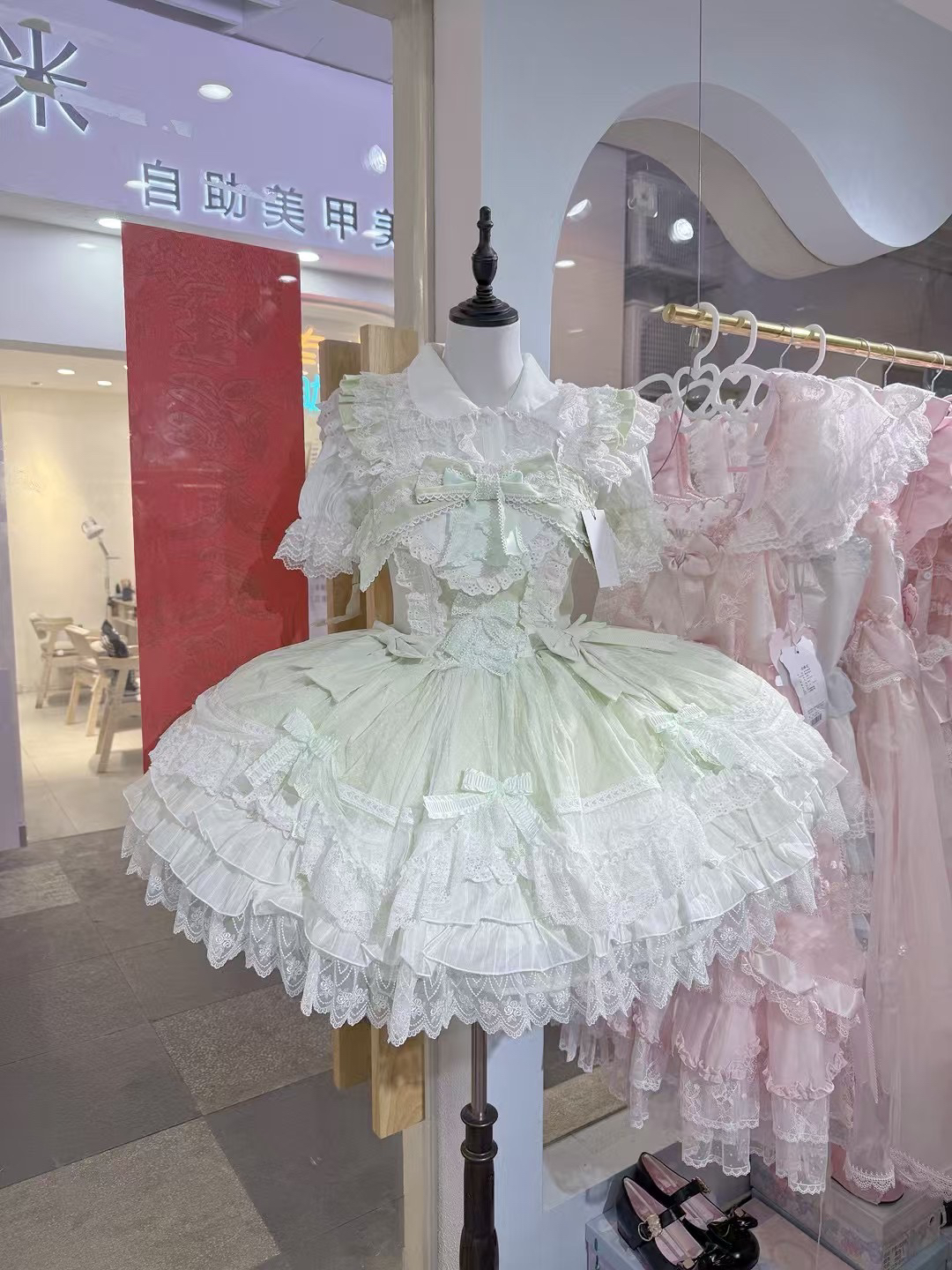 现货坠落天使连衣裙原创设计littlebutter小黄油可爱 doll 感花嫁
