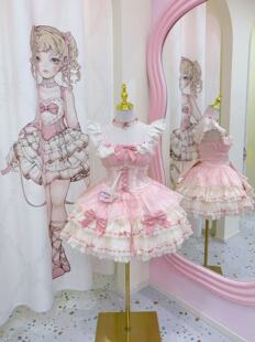 实体店现货小芙蝶心动玩偶原创芭蕾风蛋糕裙连衣裙Lolita甜美