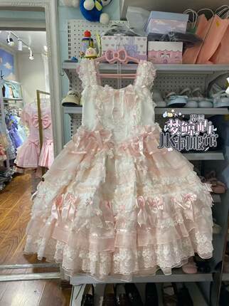 梦鲸屿实体店现货·小黄油誓羽之诗·纯色华丽款小花嫁原创洛丽塔