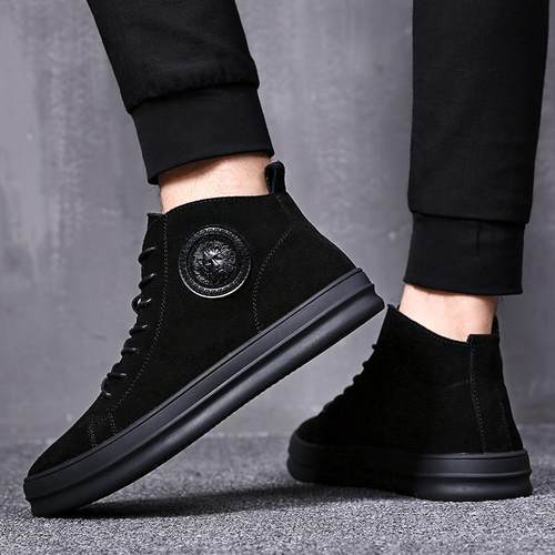 男鞋秋冬真皮马丁靴男士