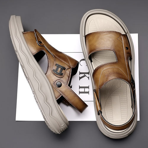 凉鞋男士夏季新款真皮防