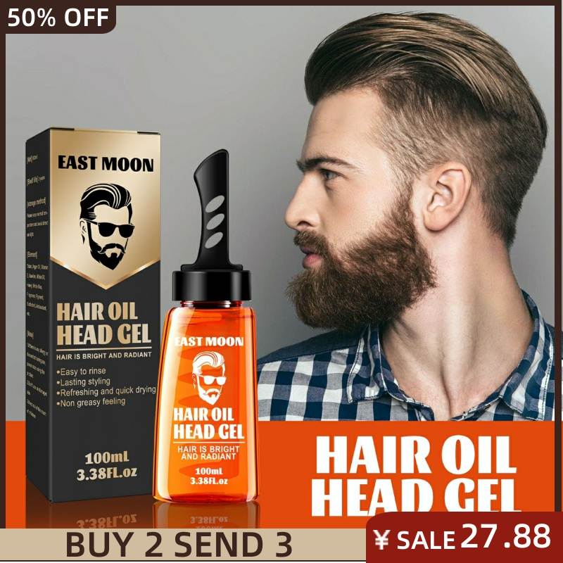 Comb back oil head magic tool dynamic hair wax styling gel