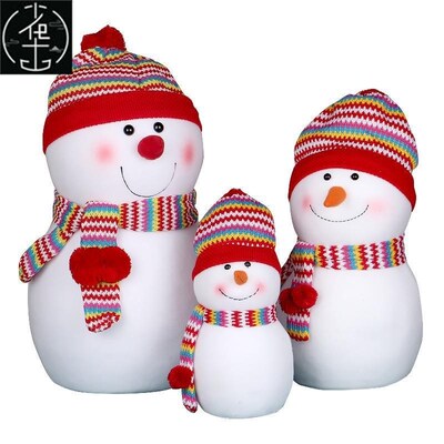 Christmas decoration snowman doll old man ornaments big snow