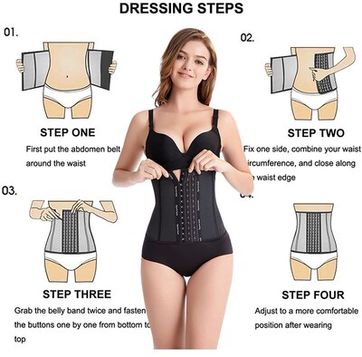 Slim Waist Trainer Sports Belt Shapewear Rubber Latex corset