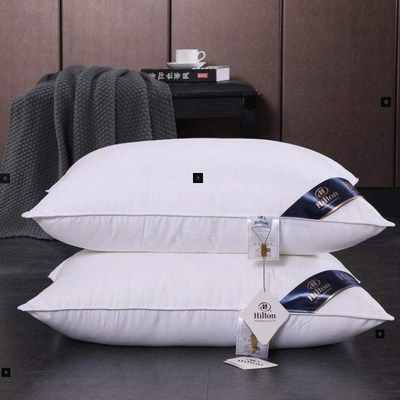 Hilton feather white goose down pillow core枕头/枕芯合格品