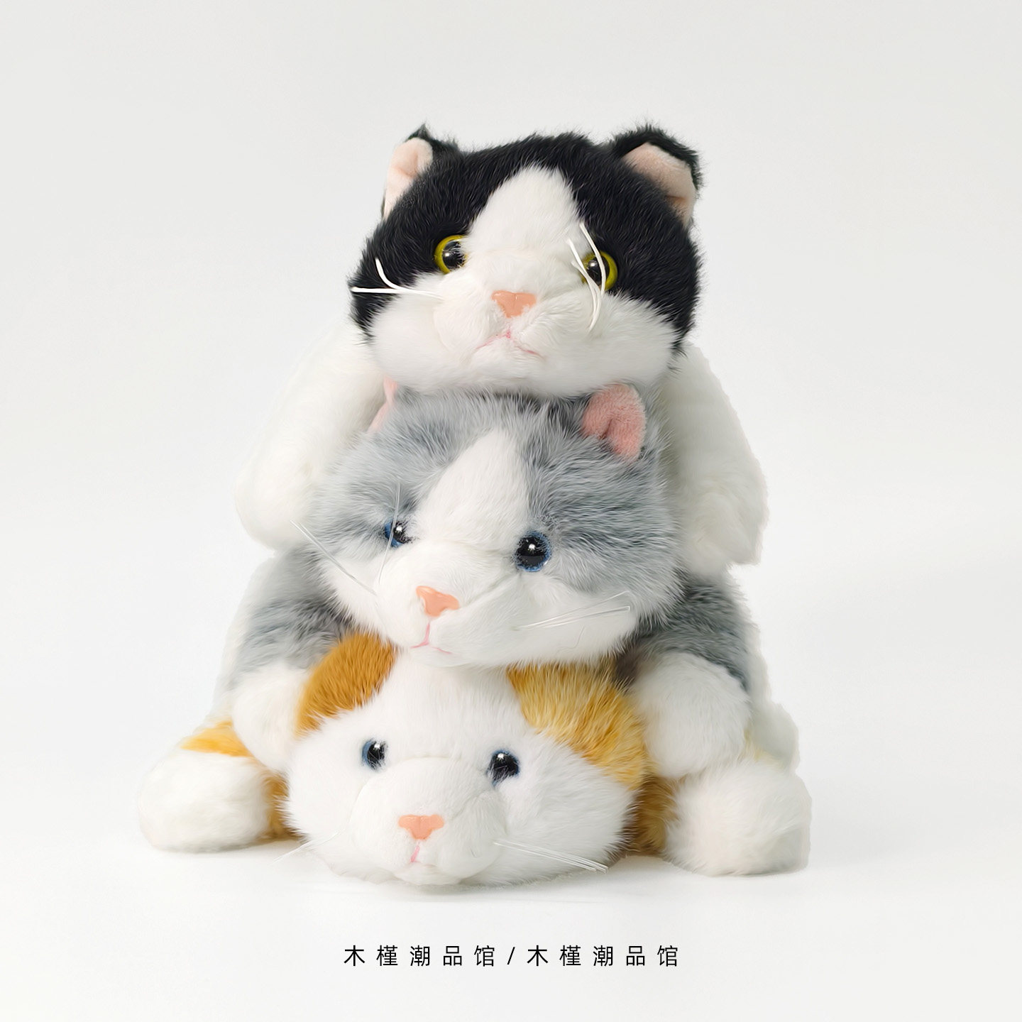 正版趴姿带香味仿真小猫咪玩偶掌中宝猫猫橘猫送儿童手拿生日礼物