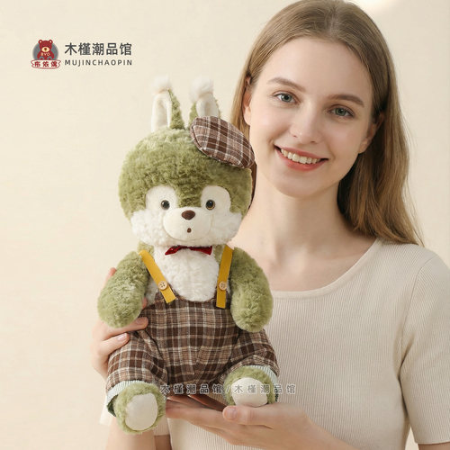 新款个性复古小松鼠公仔儿童玩偶