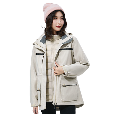 冲锋衣男女冬季羽绒内胆