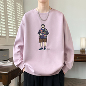 长袖 春季 13青少年潮流宽松卫衣12岁男孩14中学生15大童打底衫 T恤