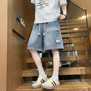 夏季休闲短裤12岁男孩13青少年14初中学生15大童宽松牛仔五分裤子