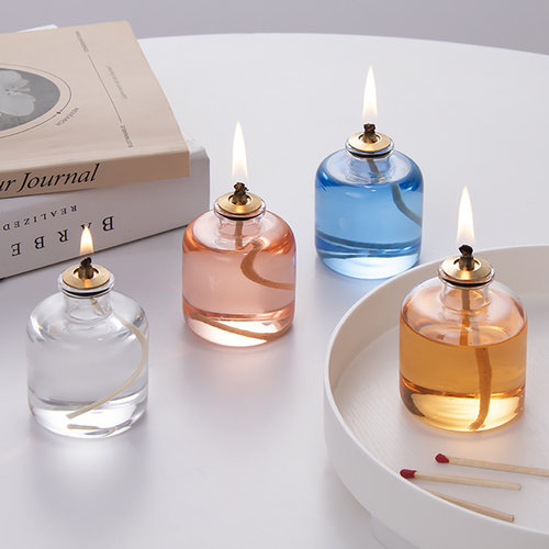 氛围感茶道玻璃户外小油灯100ML