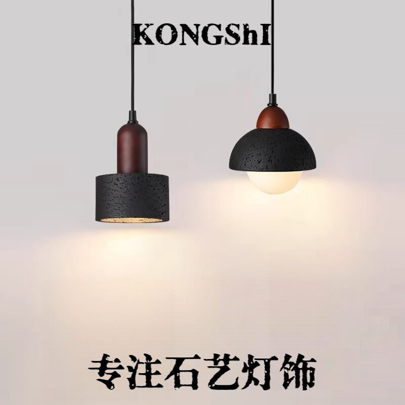床头小吊灯侘寂风意式悬停可升降可充电免布线餐厅吧台卧室长线灯图片