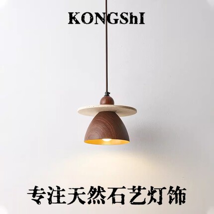 民宿中古风餐厅三头吊灯卧室床头吊线灯创意吧台入户楼梯间小吊灯