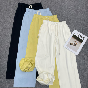 松紧腰休闲女长裤 2026春夏季 百搭时尚 高腰宽松直筒裤 26053 新款