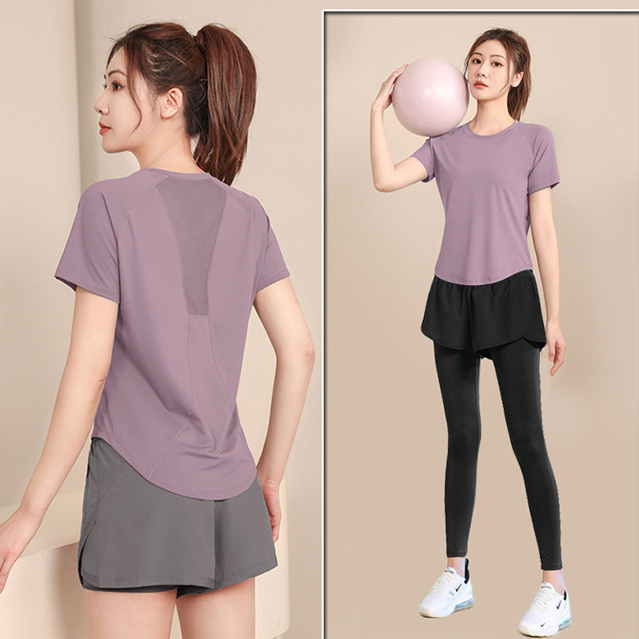 年轻运动套装女短袖2026年新款夏季速干跑步服小个子可外穿健身服