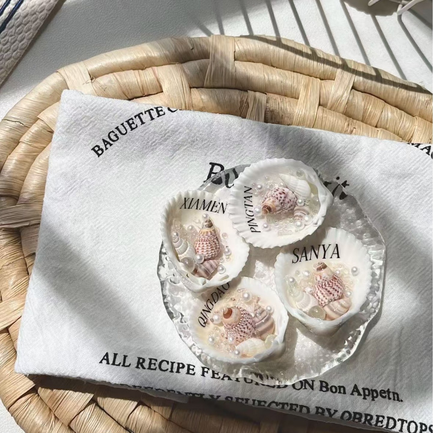 海螺贝壳海洋风diy海洋冰箱帖标本伴手礼家居墙面装饰品