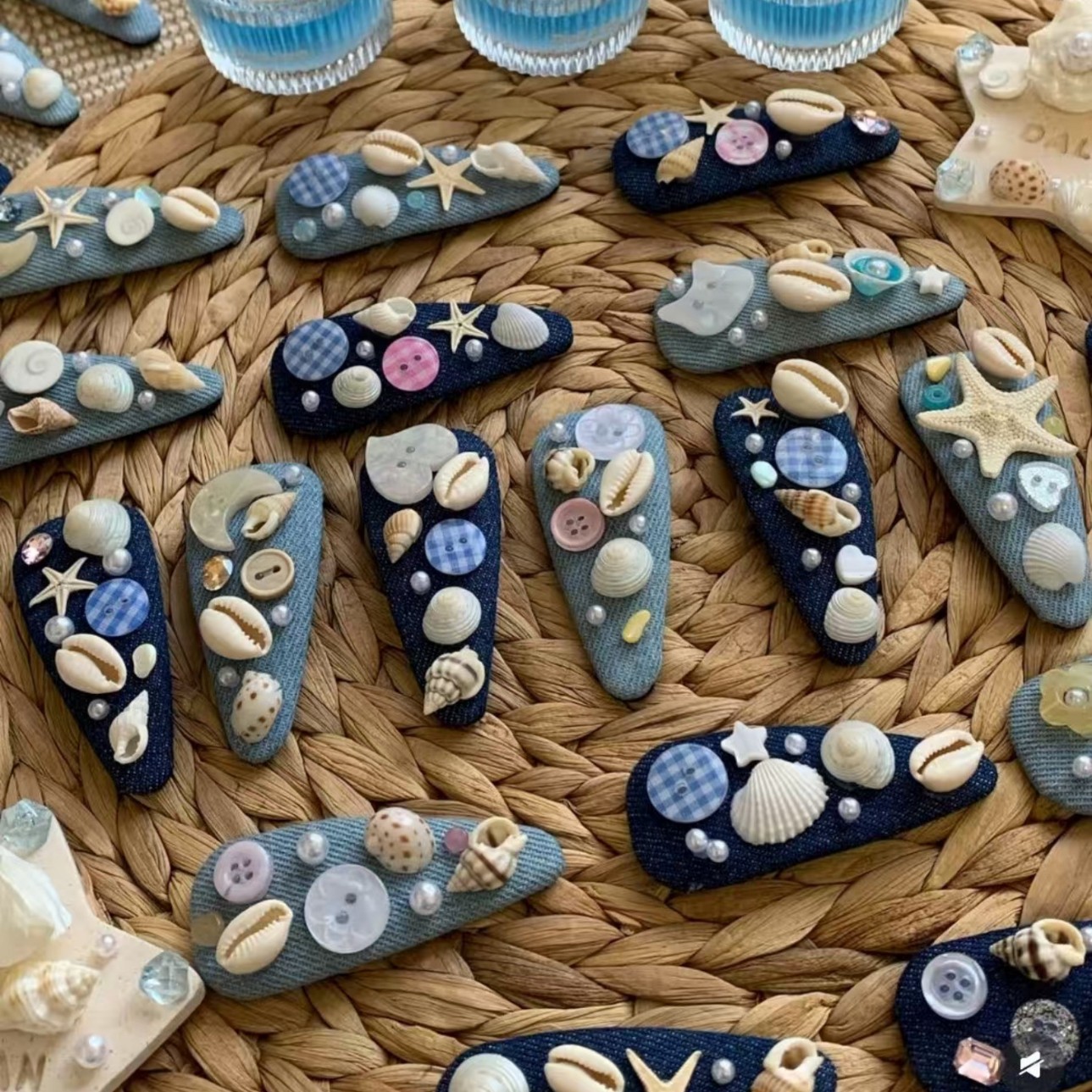 豆荚贝壳海洋风diy海洋冰箱帖标本伴手礼家居墙面装饰品