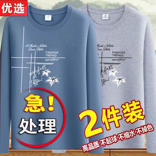 2025新款春秋长袖t恤纯棉打底衫