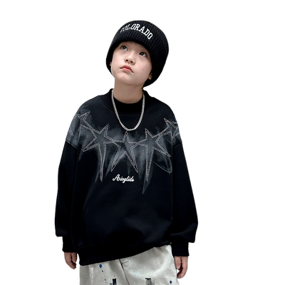 痞帅炸街男童卫衣秋冬2025新款