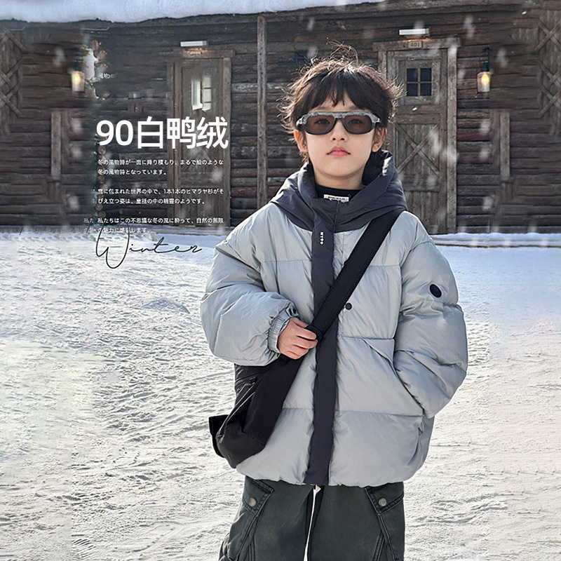 男童羽绒服冬季三防面包服儿童