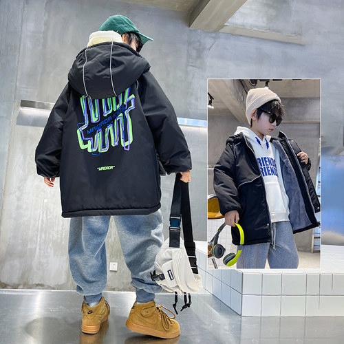 兔毛内里派克服夹棉棉加厚