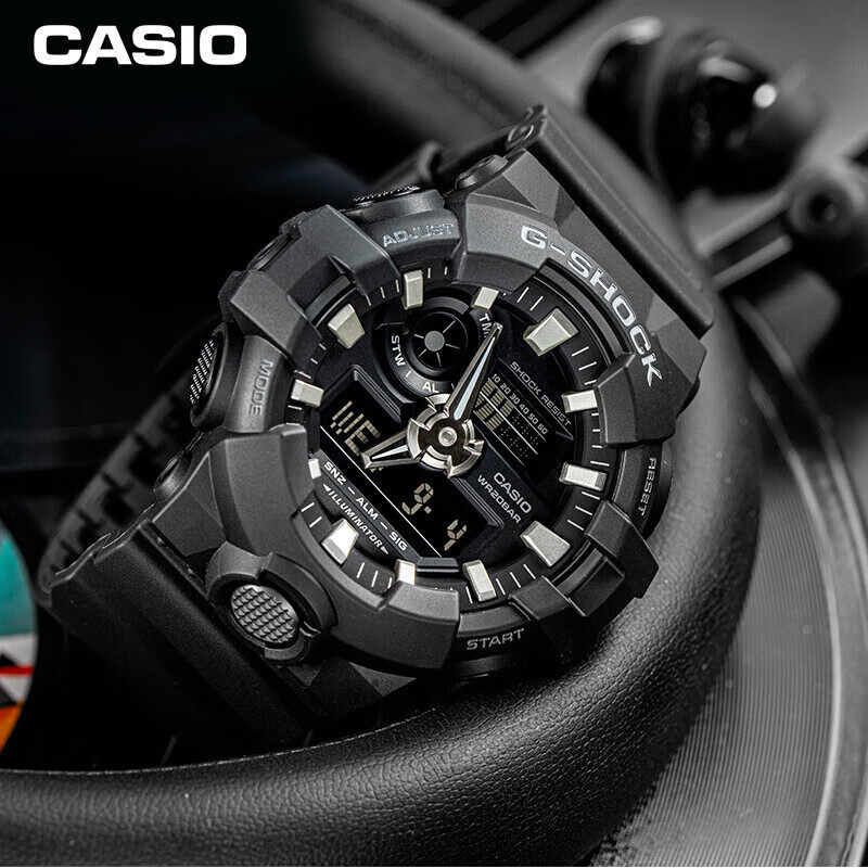 casio卡西欧手表男GA-700运动防水官方正品g-shock初中学生电子表