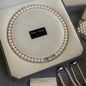 爆款 「追光者」赵丽颖同款 施家珍珠项链女精致锁骨链气质颈链新款