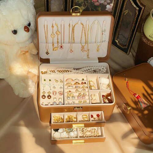 Minky「百宝箱」2026年新款首饰盒项链耳环女首饰收纳盒耳钉饰品
