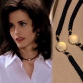 「老友记」手工编织莫妮卡同款 天然玉髓锁骨链项链choker颈链女款