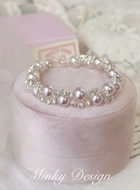 「星河入梦」原创设计渐变手链手饰施家珍珠串珠气质高级感手串