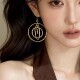 「光影艺术」气质大圈耳饰设计感蚊香盘耳夹无耳洞个性 耳钉耳环女
