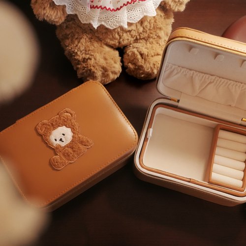 「熊熊家族max」原创小熊首饰盒戒指项链收纳盒耳环耳钉女珠宝盒