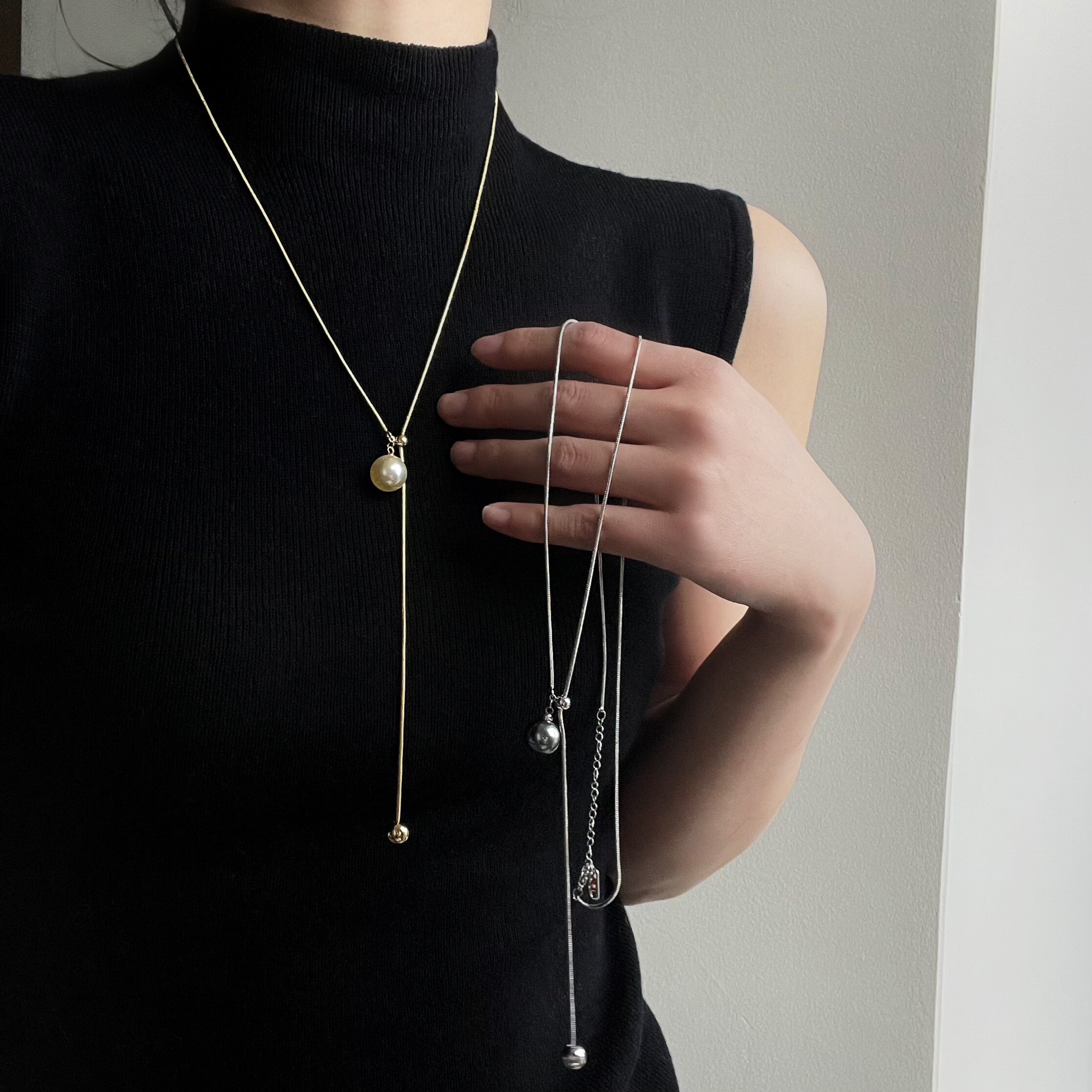 气质施家珍珠小众项链