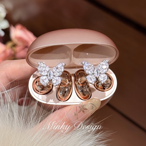 【蝶镜】适用于freeclip同款耳机夹耳机配饰夹扣钻扣蝴蝶配件diy