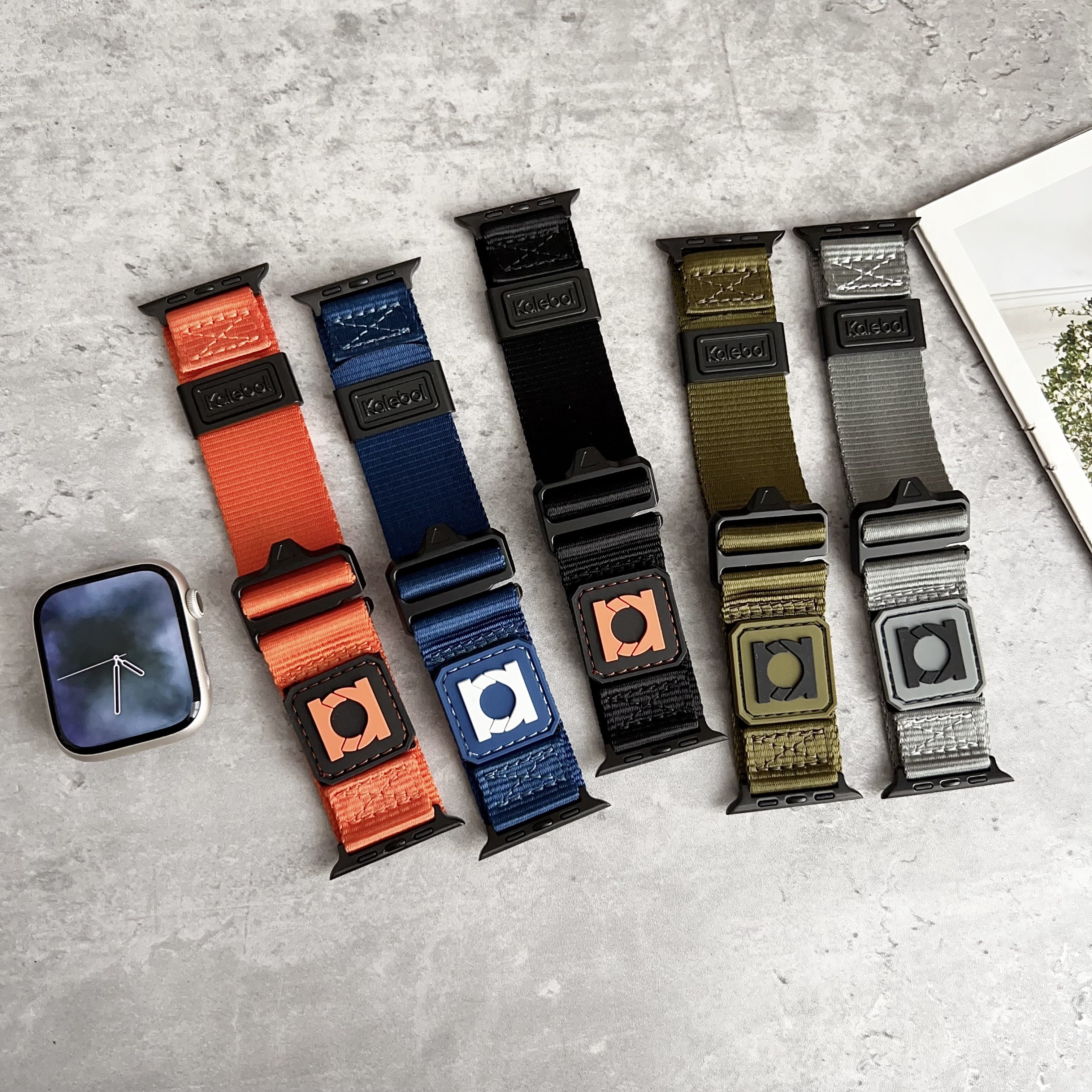 苹果Apple Watch11手表表带适用S109876543SEUltra吉普风尼龙钩扣