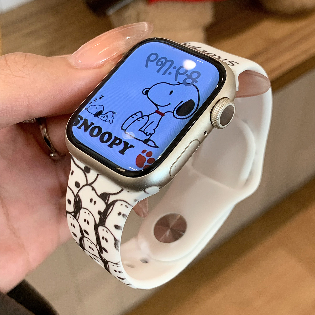 硅胶印花史努比手表表带