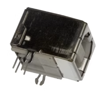 FCI连接器 61729-0010BLF B型USB 2.0连接器4P直角母插座 现货