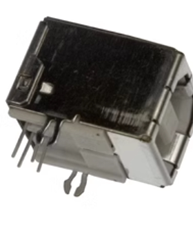 FCI连接器 61729-0010BLF B型USB 2.0连接器4P直角母插座 现货