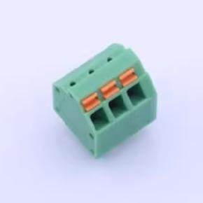 KF250NH-3.81-3P 弹簧式接线端子 3.81mm 1x3P 每排P数:3 排数:1