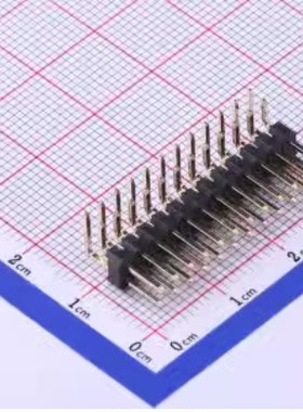 X6521WR-2x12H-C60D30 排针 2.54mm 2x12P 弯插 方针 高镀金 抗氧