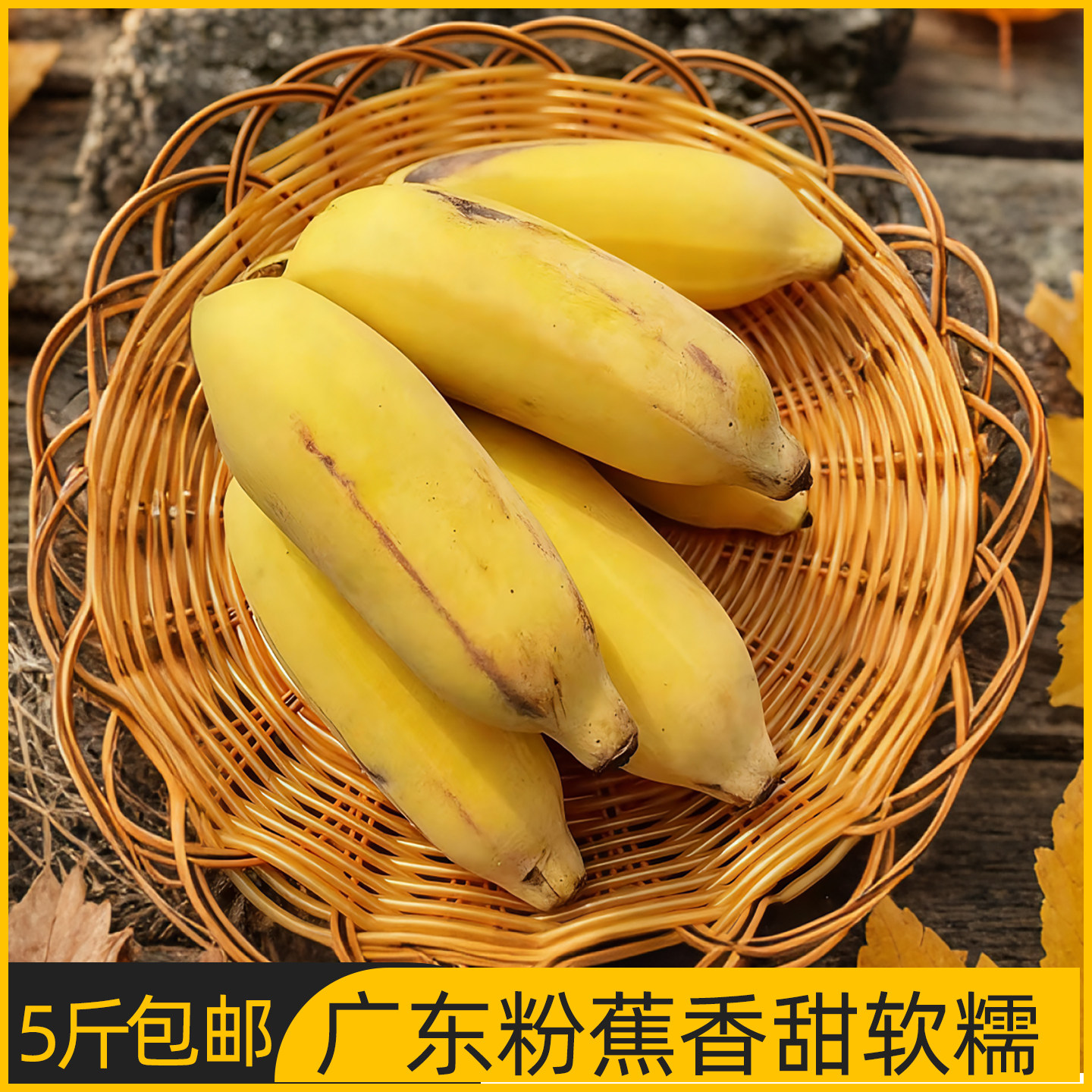 广东粉蕉新鲜水果当季现摘高州小米蕉苹果香蕉芭蕉自然熟5斤包邮,水产肉类/新鲜蔬果/熟食,香蕉,淘宝优惠券,粉丝福利购,淘宝优惠卷