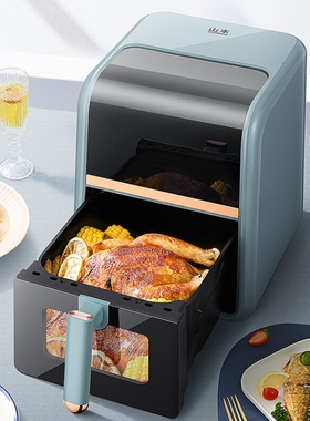 山本5L空气炸锅S-JC50TS-VS大容量家用 可视化无油低脂电炸锅