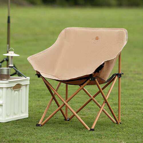 大迈折叠露营方便携带月亮椅 DM-2018折叠月亮椅-热带棕