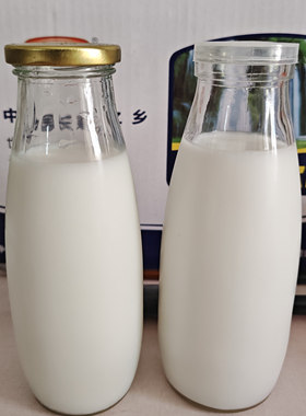 鲜奶瓶玻璃奶吧专用牛奶瓶