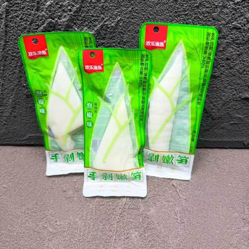 欢乐渔族手剥嫩笋30g竹剥笋泡椒山椒酸辣脆笋即食新鲜小包装