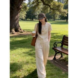高级感2026超火夏装一整套禅意新中式国风上衣裤子两件套装时尚女