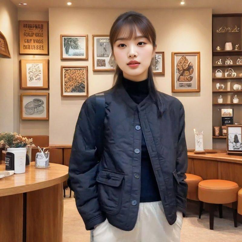 秋冬新款妈妈修身气质百搭显时尚休闲减龄女士棉衣短外套上衣,女装/女士精品,棉衣/棉服,淘宝优惠券,粉丝福利购,淘宝优惠卷