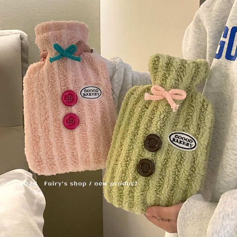 毛绒热水袋女生暖脚暖被窝专用